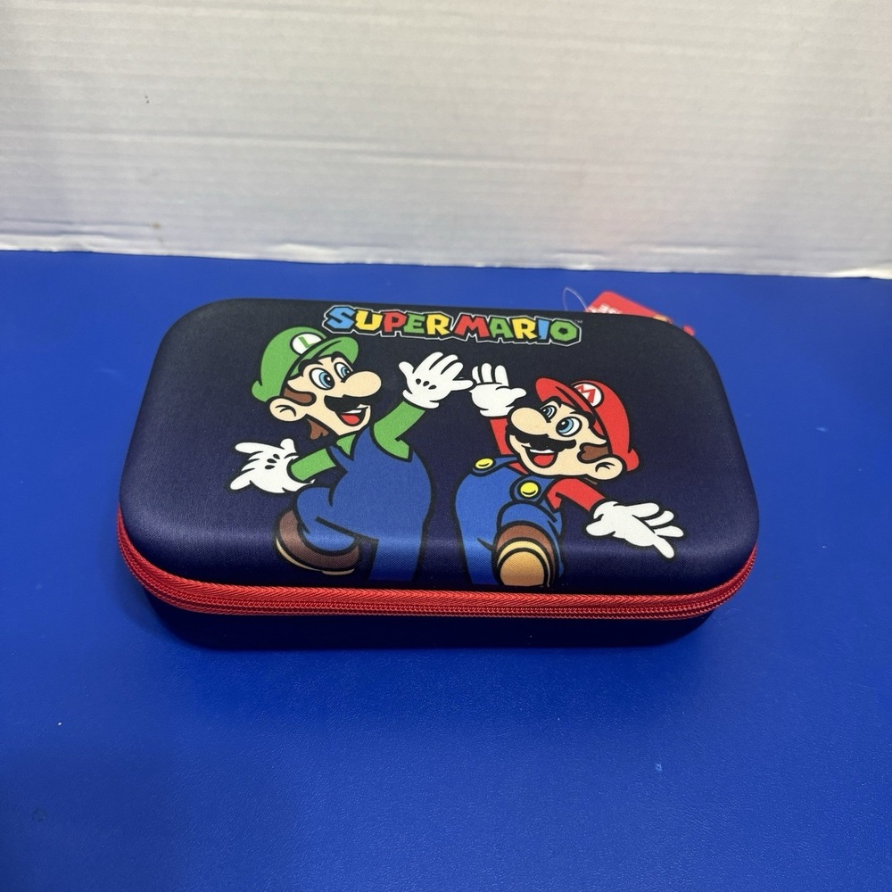 Super Mario Bros School Molded Pencil Box Case Pouch Bag Nintendo Video Gamer